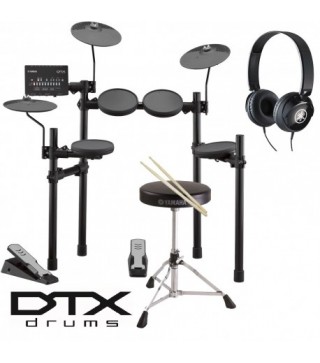 Yamaha DTX-402K Plus Electronic Drum Kit + Free Headphones + Stool + Sticks